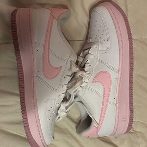 Nike White and Pink Air Force’s perfect for Valentines Day